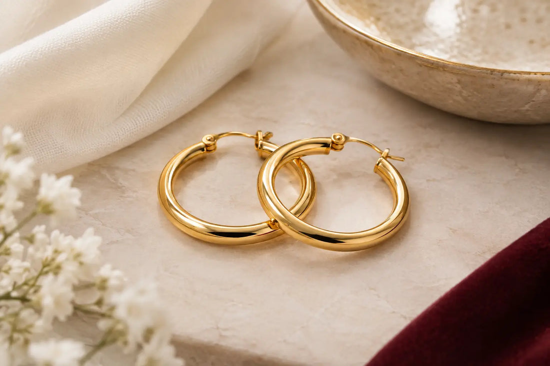 Everyday Gold Hoop Earrings That Go With Everything
