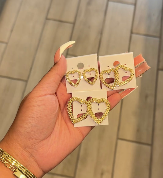 Rolx Heart Earrings