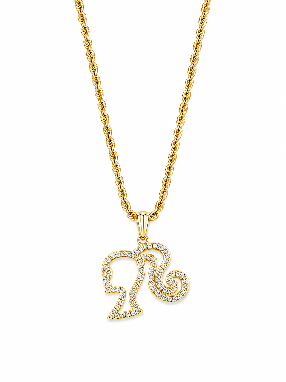 Barbie Gold-Plated Pendant Necklace