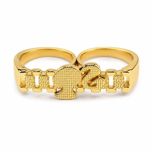 Barbie double finger ring