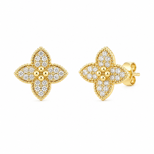 Clover studs earrings