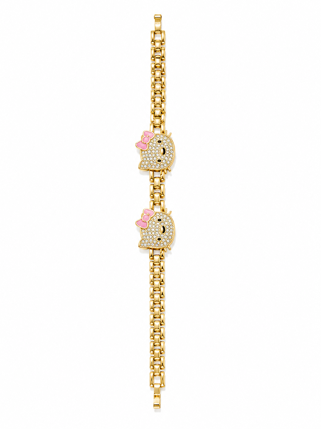 Hello Kitty Beaded Gold-Plated Bracelet